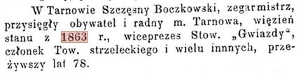 Boczkowski Szczęsny ( - 1897) 