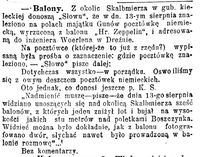 Wydarzenie z balonami w Boszczynku