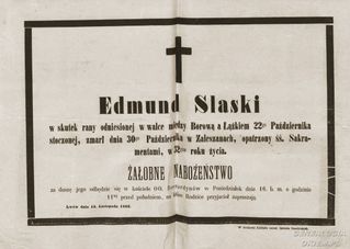 Zdjęcie powstańca styczniowego Edmund Slaski