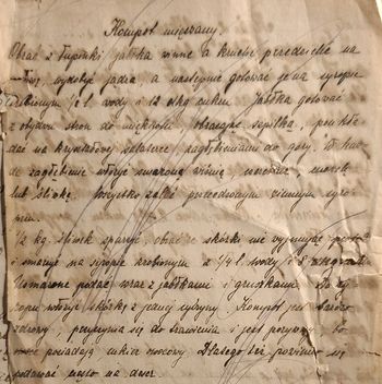 rękopis przepisu