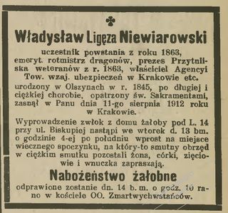 Zdjęcie powstańca styczniowego Władysław Niewiarowski