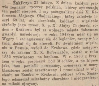 Zdjęcie powstańca styczniowego Euzebiusz Teofil Chojnacki