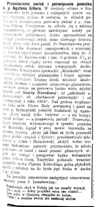 Zdjęcie powstańca styczniowego Agaton Giller