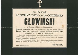 Zdjęcie powstańca styczniowego Kazimierz Głowiński