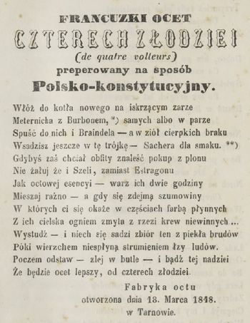 Francuzki ocet czterech złodziejów